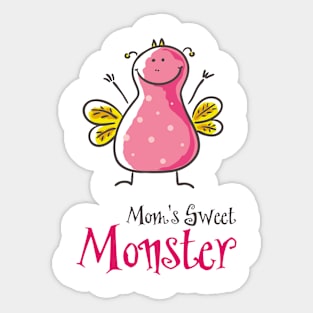 Mom's Sweet Monster Sticker